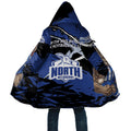 North Melbourne Football Club Cloak Kangaroos Muscular Mascot Graphic - Abstract Paint Splatter Art