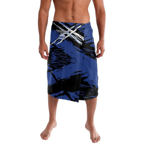 North Melbourne Football Club Lavalava Kangaroos Muscular Mascot Graphic - Abstract Paint Splatter Art