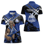North Melbourne Football Club Women Polo Shirt Kangaroos Muscular Mascot Graphic - Abstract Paint Splatter Art