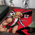 St Kilda Football Club Area Rug Saints Muscular Mascot Graphic - Abstract Paint Splatter Art