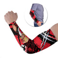 St Kilda Football Club Arm Sleeves Saints Muscular Mascot Graphic - Abstract Paint Splatter Art
