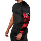 St Kilda Football Club Arm Sleeves Saints Muscular Mascot Graphic - Abstract Paint Splatter Art