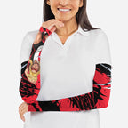 St Kilda Football Club Arm Sleeves Saints Muscular Mascot Graphic - Abstract Paint Splatter Art