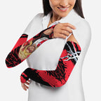 St Kilda Football Club Arm Sleeves Saints Muscular Mascot Graphic - Abstract Paint Splatter Art
