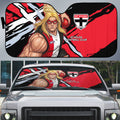 St Kilda Football Club Auto Sun Shade Saints Muscular Mascot Graphic - Abstract Paint Splatter Art