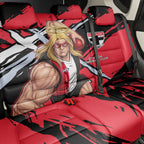 St Kilda Football Club Back Car Seat Cover Saints Muscular Mascot Graphic - Abstract Paint Splatter Art