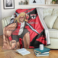 St Kilda Football Club Blanket Saints Muscular Mascot Graphic - Abstract Paint Splatter Art
