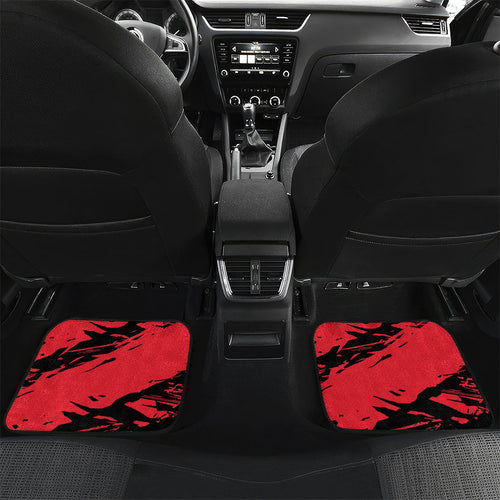 St Kilda Football Club Car Mats Saints Muscular Mascot Graphic - Abstract Paint Splatter Art
