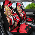 St Kilda Football Club Car Seat Cover Saints Muscular Mascot Graphic - Abstract Paint Splatter Art