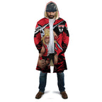 St Kilda Football Club Cloak Saints Muscular Mascot Graphic - Abstract Paint Splatter Art