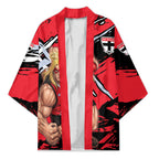 St Kilda Football Club Kimono Saints Muscular Mascot Graphic - Abstract Paint Splatter Art