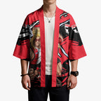 St Kilda Football Club Kimono Saints Muscular Mascot Graphic - Abstract Paint Splatter Art