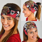 St Kilda Football Club Neck Gaiter Saints Muscular Mascot Graphic - Abstract Paint Splatter Art