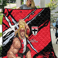 St Kilda Football Club Quilt Saints Muscular Mascot Graphic - Abstract Paint Splatter Art