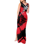 St Kilda Football Club Tank Maxi Dress Saints Muscular Mascot Graphic - Abstract Paint Splatter Art