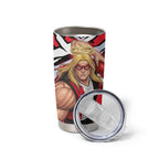 St Kilda Football Club Tumbler Cup Saints Muscular Mascot Graphic - Abstract Paint Splatter Art