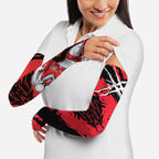 Sydney Swans Football Club Arm Sleeves Swans Muscular Mascot Graphic - Abstract Paint Splatter Art