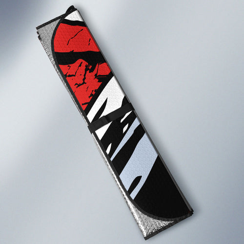 Sydney Swans Football Club Auto Sun Shade Swans Muscular Mascot Graphic - Abstract Paint Splatter Art