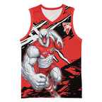 Sydney Swans Football Club Basketball Jersey Swans Muscular Mascot Graphic - Abstract Paint Splatter Art