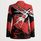 Sydney Swans Football Club Blazer Swans Muscular Mascot Graphic - Abstract Paint Splatter Art