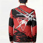 Sydney Swans Football Club Blazer Swans Muscular Mascot Graphic - Abstract Paint Splatter Art