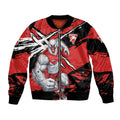 Sydney Swans Football Club Bomber Jacket Swans Muscular Mascot Graphic - Abstract Paint Splatter Art