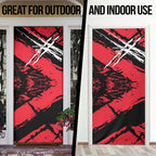 Sydney Swans Football Club Door Cover Swans Muscular Mascot Graphic - Abstract Paint Splatter Art