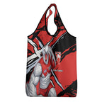 Sydney Swans Football Club Grocery Bag Swans Muscular Mascot Graphic - Abstract Paint Splatter Art