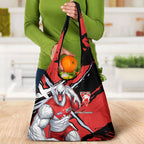 Sydney Swans Football Club Grocery Bag Swans Muscular Mascot Graphic - Abstract Paint Splatter Art