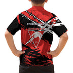 Sydney Swans Football Club Hawaiian Shirt Swans Muscular Mascot Graphic - Abstract Paint Splatter Art