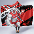 Sydney Swans Football Club Hooded Blanket Swans Muscular Mascot Graphic - Abstract Paint Splatter Art