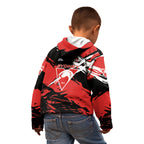 Sydney Swans Football Club Kid Hoodie Swans Muscular Mascot Graphic - Abstract Paint Splatter Art
