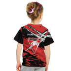 Sydney Swans Football Club Kid T Shirt Swans Muscular Mascot Graphic - Abstract Paint Splatter Art