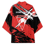 Sydney Swans Football Club Kimono Swans Muscular Mascot Graphic - Abstract Paint Splatter Art
