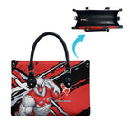 Sydney Swans Football Club Leather Bag Swans Muscular Mascot Graphic - Abstract Paint Splatter Art