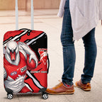 Sydney Swans Football Club Luggage Cover Swans Muscular Mascot Graphic - Abstract Paint Splatter Art