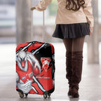 Sydney Swans Football Club Luggage Cover Swans Muscular Mascot Graphic - Abstract Paint Splatter Art