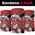 Sydney Swans Football Club Neck Gaiter Swans Muscular Mascot Graphic - Abstract Paint Splatter Art