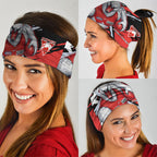 Sydney Swans Football Club Neck Gaiter Swans Muscular Mascot Graphic - Abstract Paint Splatter Art