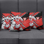 Sydney Swans Football Club Pillow Cover Swans Muscular Mascot Graphic - Abstract Paint Splatter Art