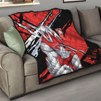 Sydney Swans Football Club Quilt Swans Muscular Mascot Graphic - Abstract Paint Splatter Art