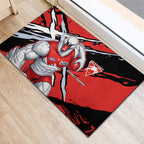 Sydney Swans Football Club Rubber Doormat Swans Muscular Mascot Graphic - Abstract Paint Splatter Art