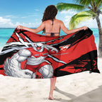 Sydney Swans Football Club Sarong Swans Muscular Mascot Graphic - Abstract Paint Splatter Art