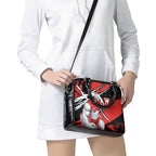 Sydney Swans Football Club Shoulder Handbag Swans Muscular Mascot Graphic - Abstract Paint Splatter Art