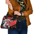 Sydney Swans Football Club Shoulder Handbag Swans Muscular Mascot Graphic - Abstract Paint Splatter Art