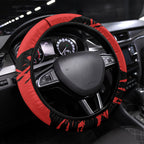 Sydney Swans Football Club Steering Wheel Cover Swans Muscular Mascot Graphic - Abstract Paint Splatter Art