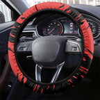 Sydney Swans Football Club Steering Wheel Cover Swans Muscular Mascot Graphic - Abstract Paint Splatter Art