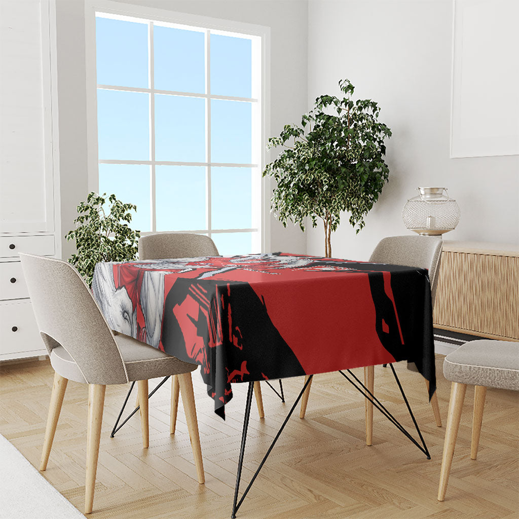 Sydney Swans Football Club Tablecloth Swans Muscular Mascot Graphic - Abstract Paint Splatter Art