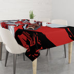 Sydney Swans Football Club Tablecloth Swans Muscular Mascot Graphic - Abstract Paint Splatter Art