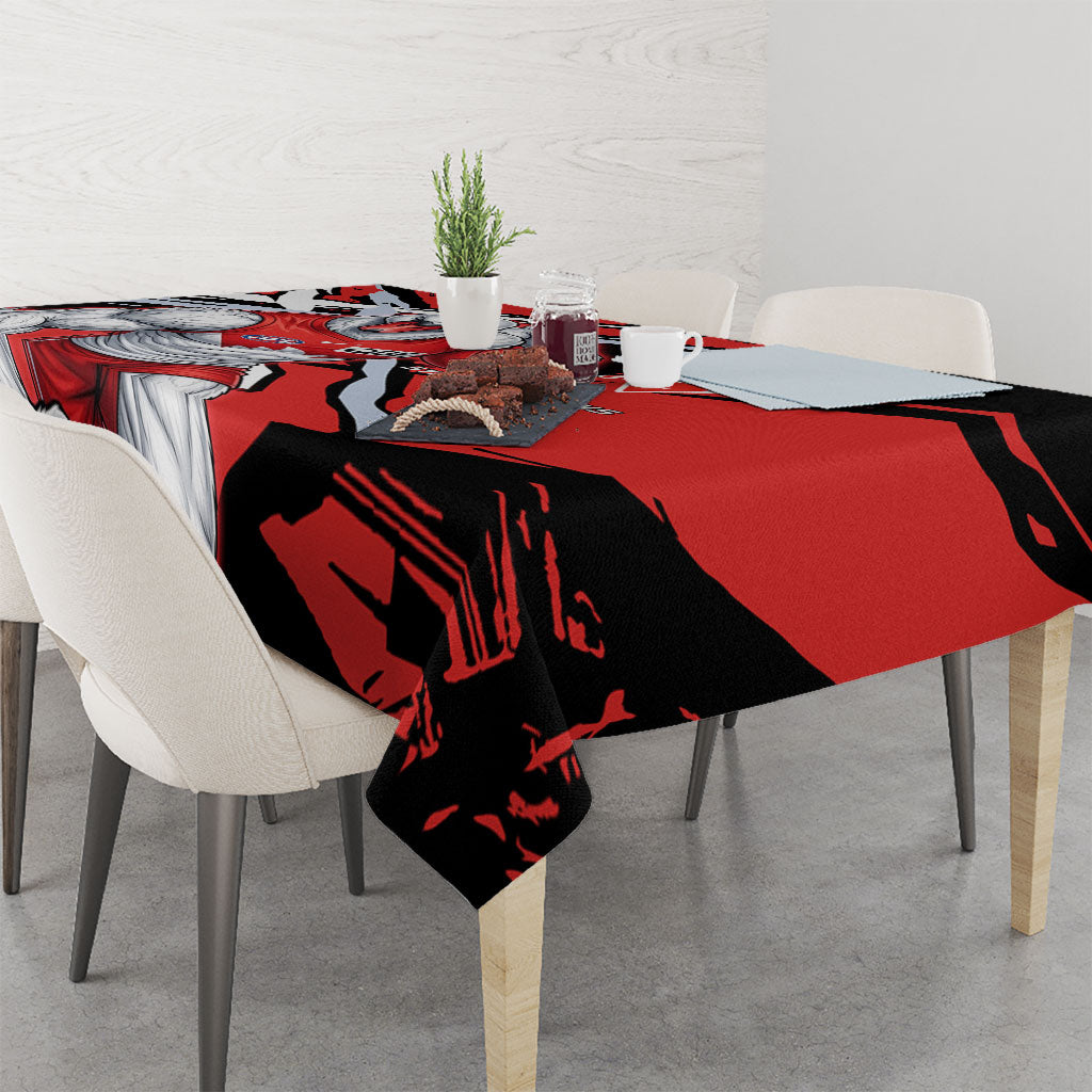 Sydney Swans Football Club Tablecloth Swans Muscular Mascot Graphic - Abstract Paint Splatter Art